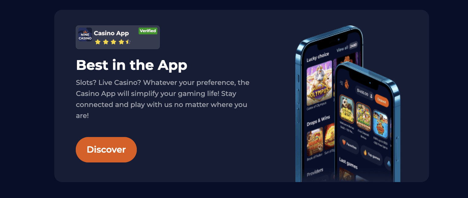 nine casino mobile app